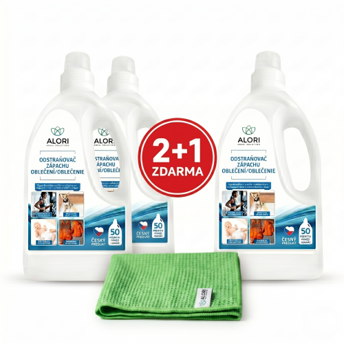 Geruchsentferner für Kleidung 3 Stück zum Preis von 2 Stück + Tuch 40x40 cm gratis