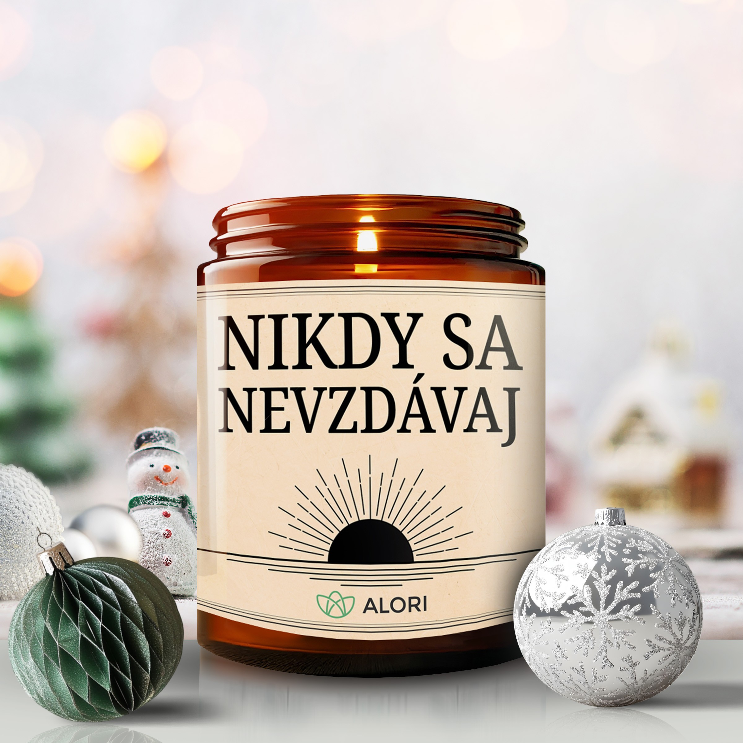 Sojakerze – GIB NIEMALS AUF