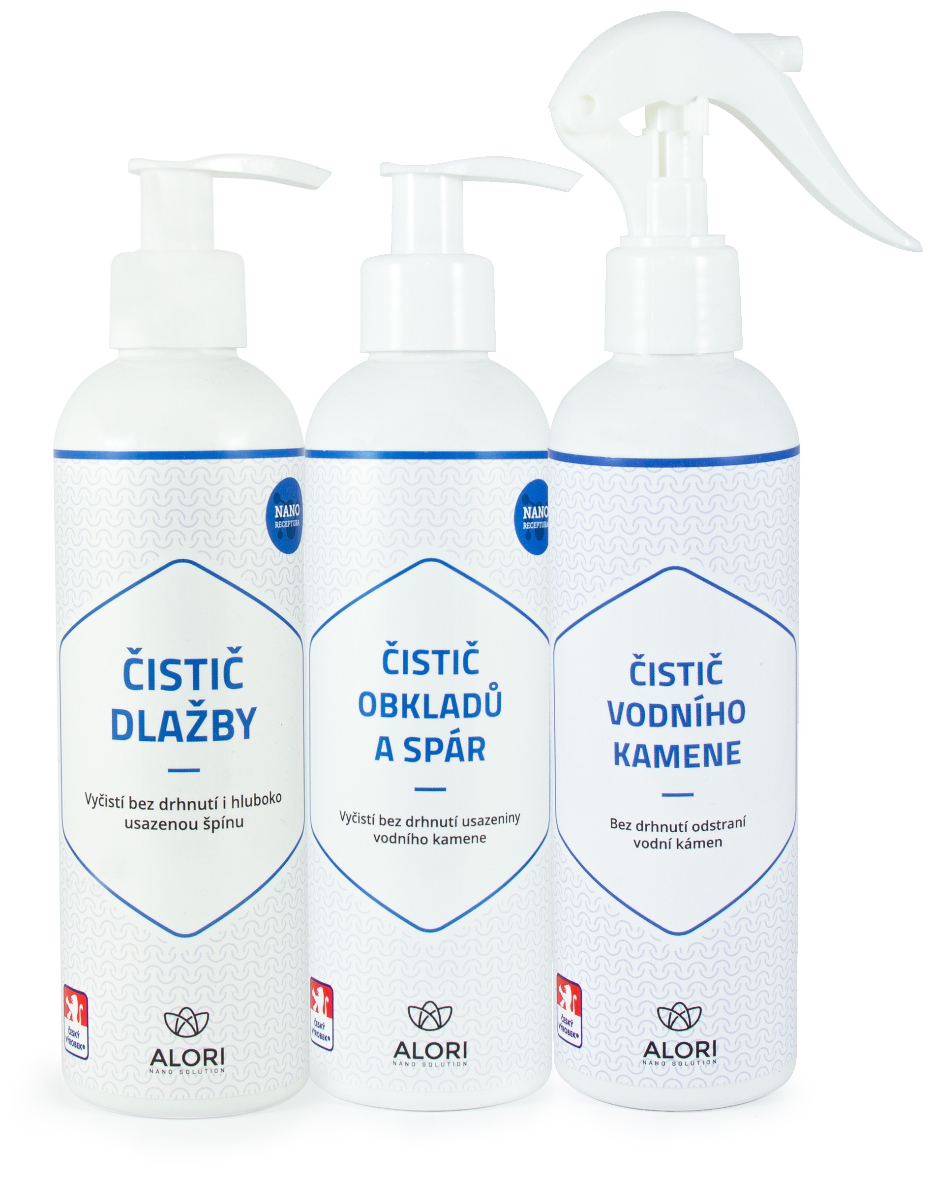 Set für ein sauberes Badezimmer